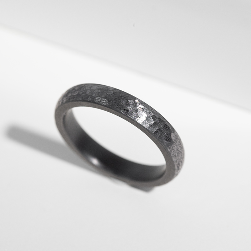 Tepané snubní prsteny z tantalu Rosser 123738