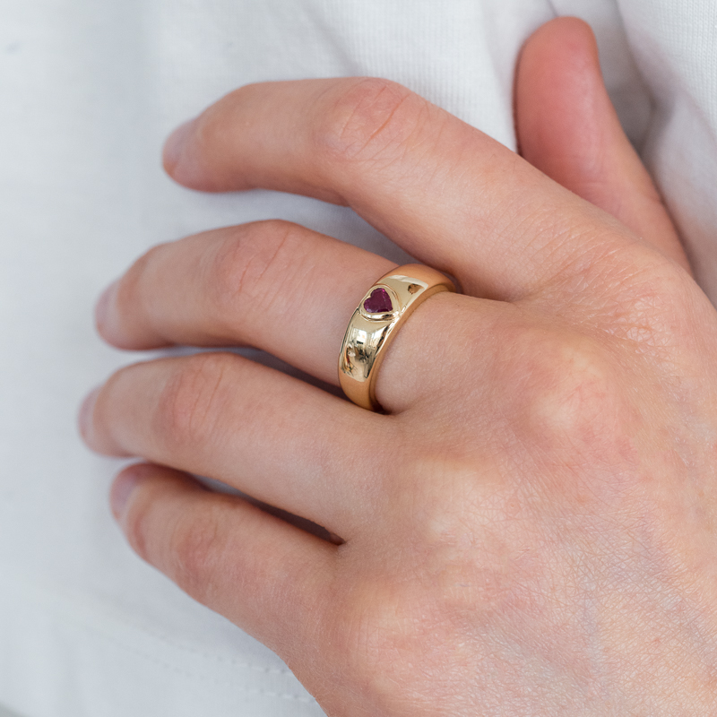 Prsten s rubínovým srdcem Maud 124548