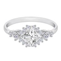 Zásnubní prsten s princess certifikovaným lab-grown diamantem Medrie