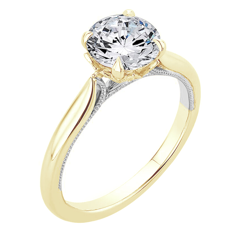 Eppi Zásnubní prsten s postranními diamanty Libby RE37824