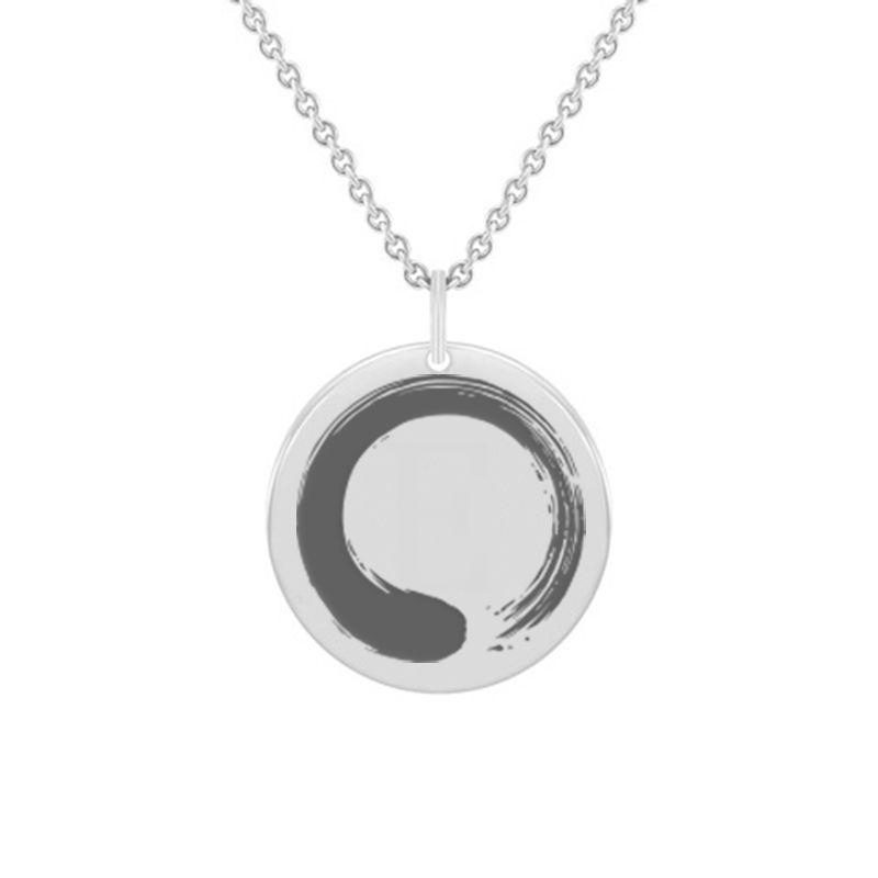 Stříbrný jóga přívěsek se symbolem Enso 133108