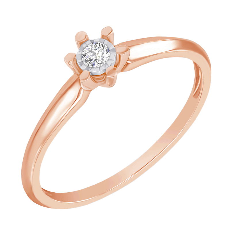 Eppi Zlatý zásnubní prsten ve stylu solitér Leandra R37294