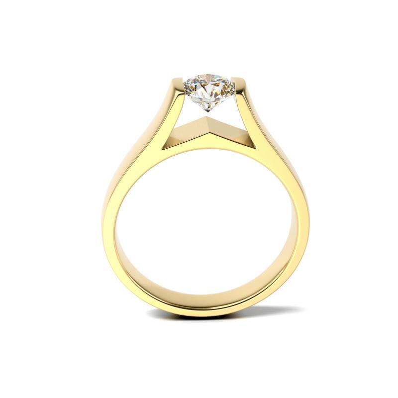 Prsten s certifikovaným diamantem 14108