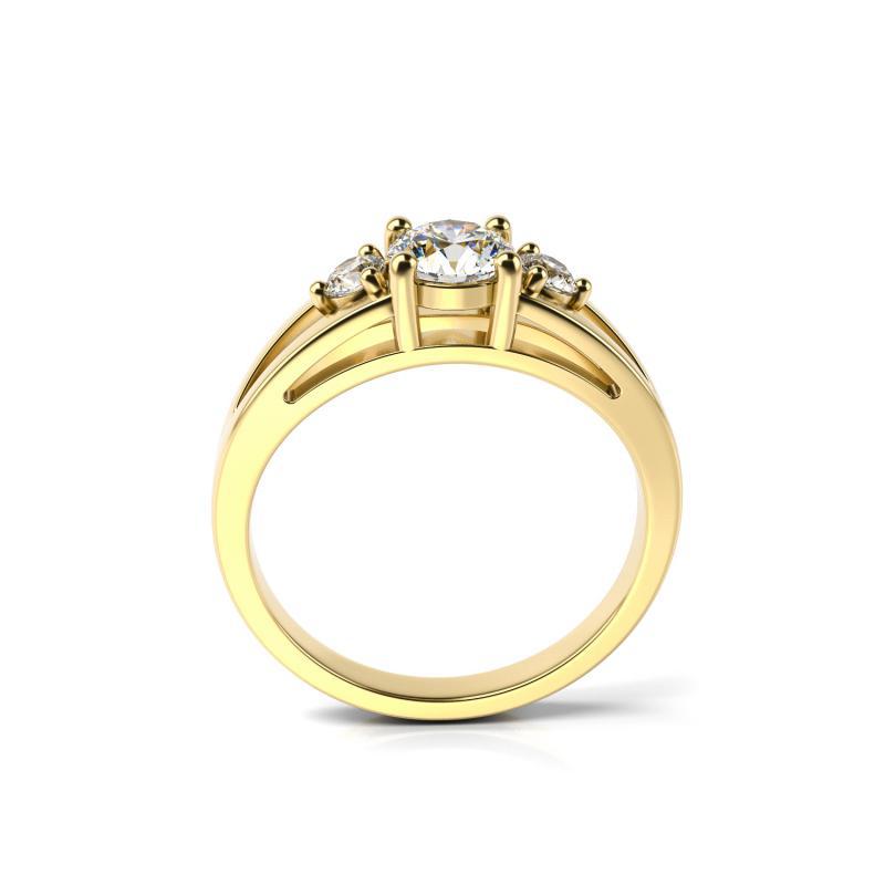 Prsten s certifikovaným diamantem 15838