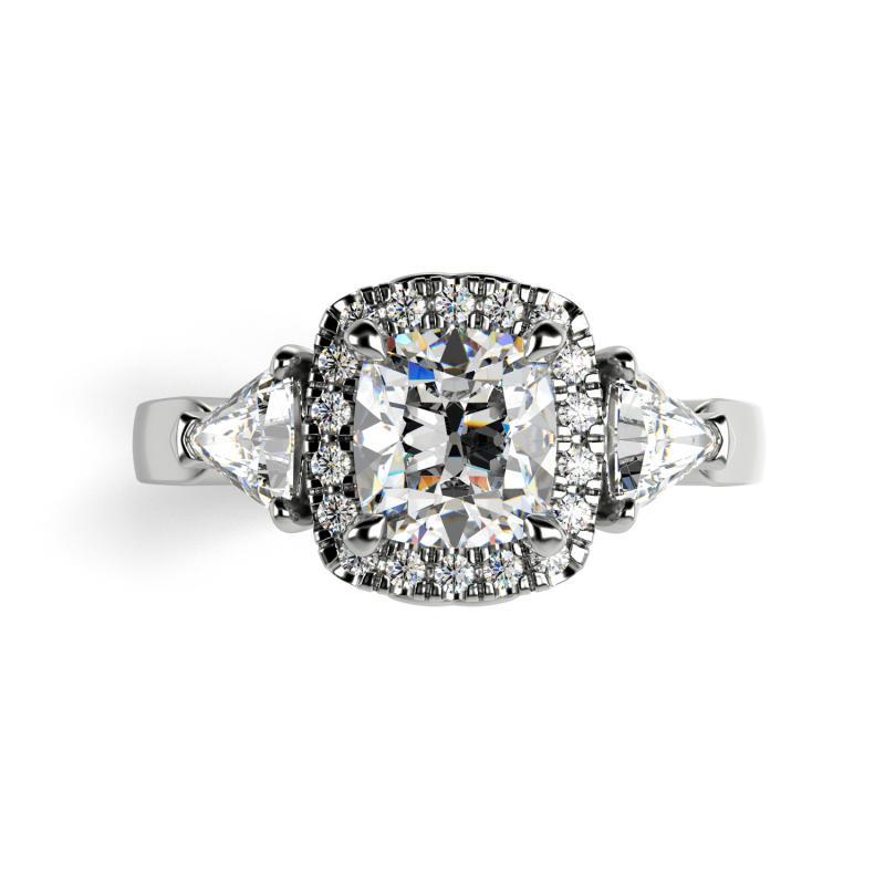 Prsten s certifikovaným diamantem 16068