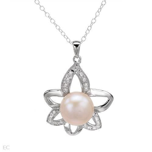 Stříbrný náhrdelník s perlou Amal