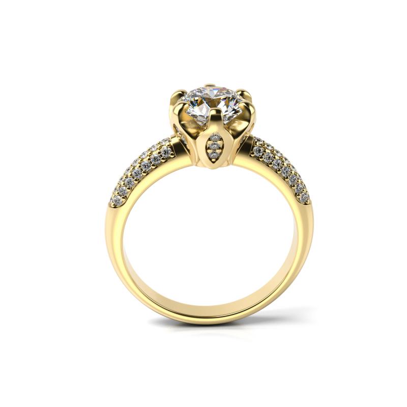 Zásnubní zlatý prsten 19228