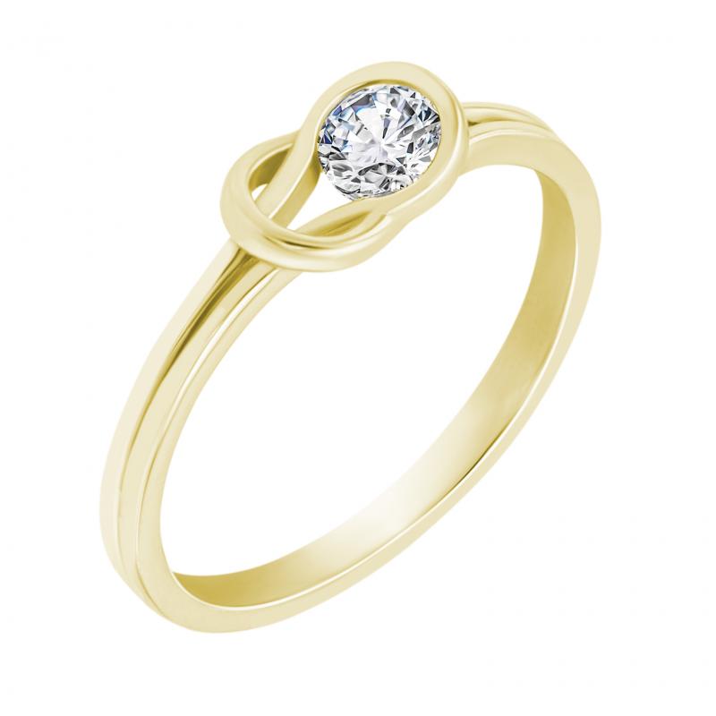 Diamantový asymetrický prsten 20928