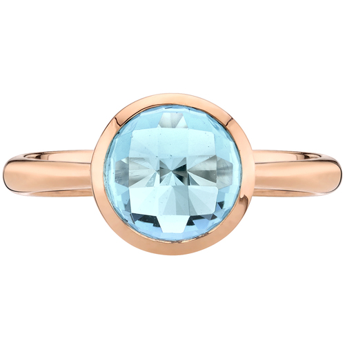 Minimalistický prsten z růžového zlata 26018