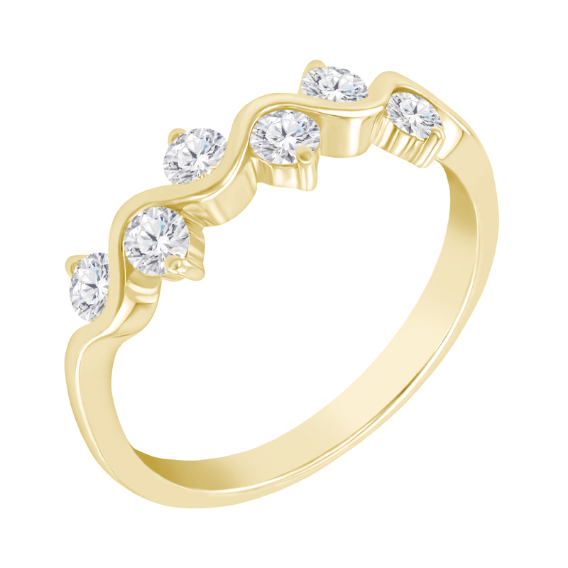 Snubní prsten s diamanty 26548