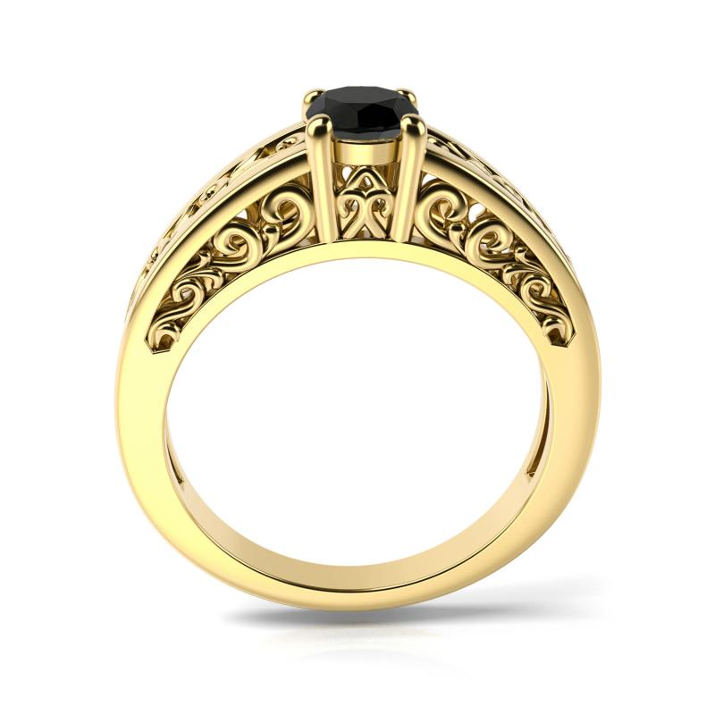 Zlatý zásnubní prsten 31118