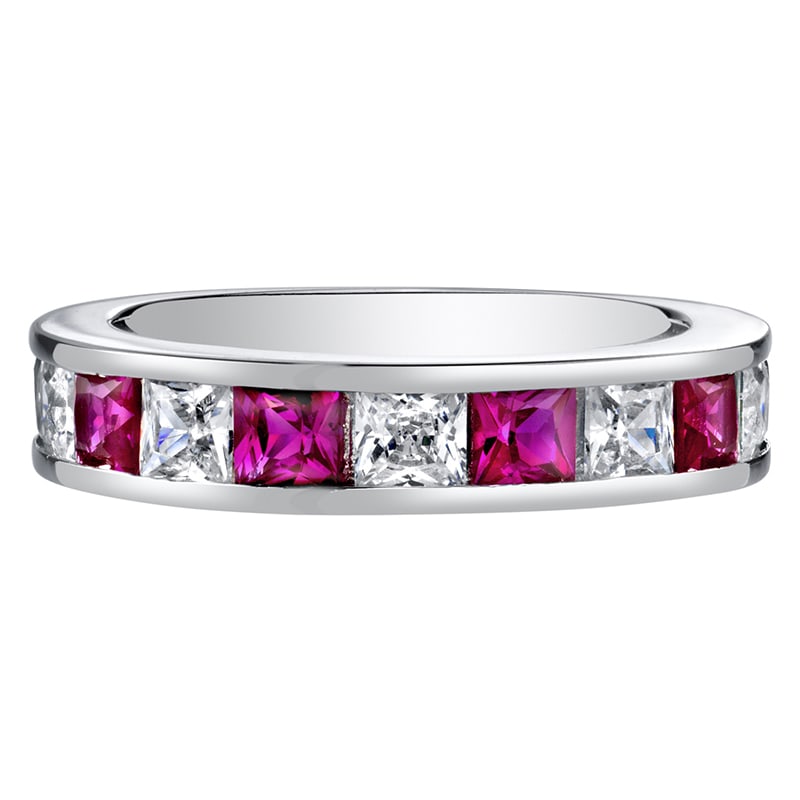 Eternity prsten s rubíny 34868