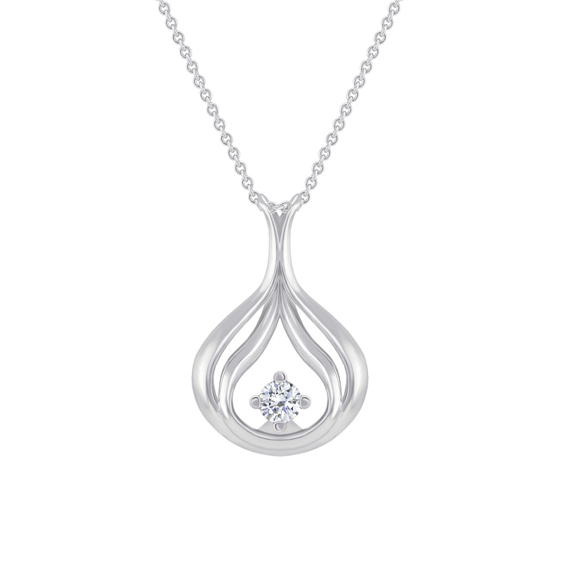 Elegantní zlatý náhrdelník s diamantem Maestro 39048