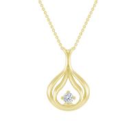 Elegantní zlatý náhrdelník s diamantem Tommie