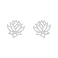 Stříbrné náušnice s květy lotosu Emmalyn
