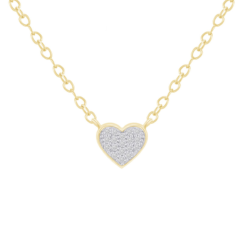 Srdíčkový náhrdelník s diamanty Maree 41678