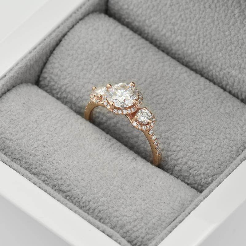 Prsten ze zlata s diamanty 42338
