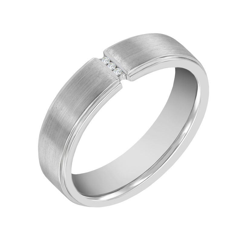 Dámský snubní prsten s diamanty z platiny 42988