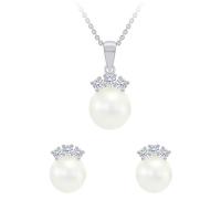 Romantická perlová kolekce z bílého zlata s diamanty Ecke