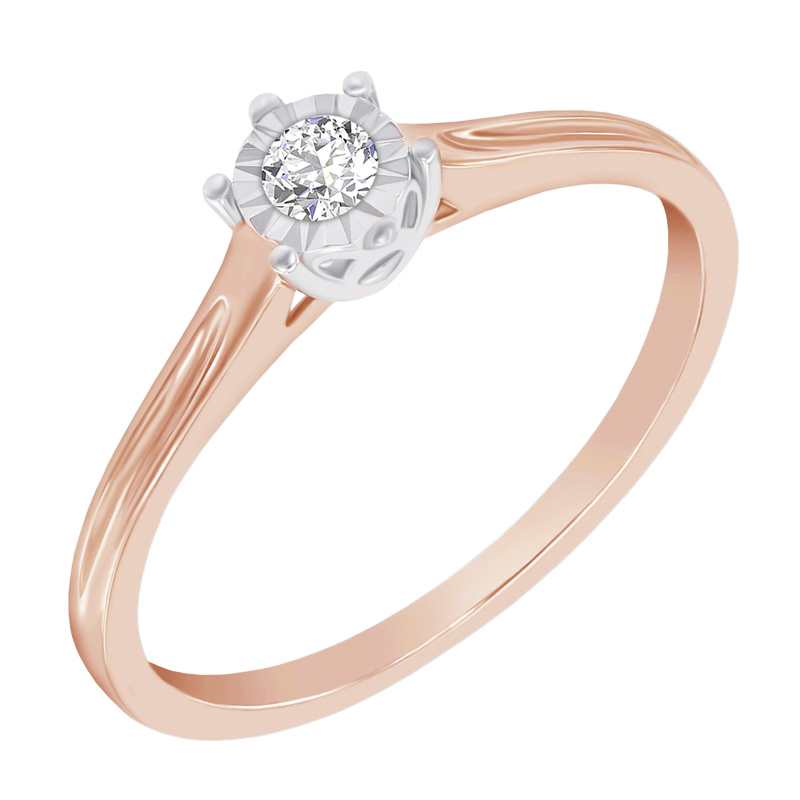 Zásnubní prsten s diamantem ze zlata 43718
