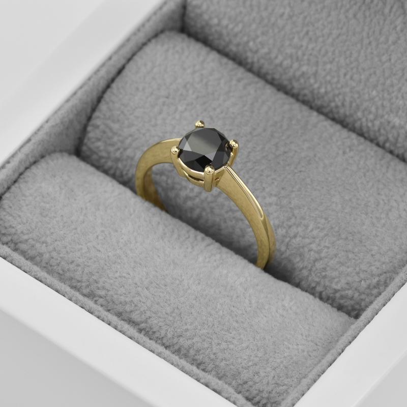 Prsten s diamantem ze zlata 45088