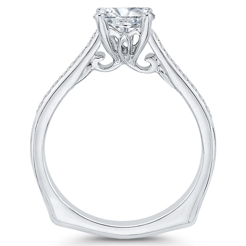 Zlatý zásnubní prsten s emerald diamantem