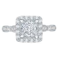 Vintage zásnubní prsten s princess diamantem Josephine