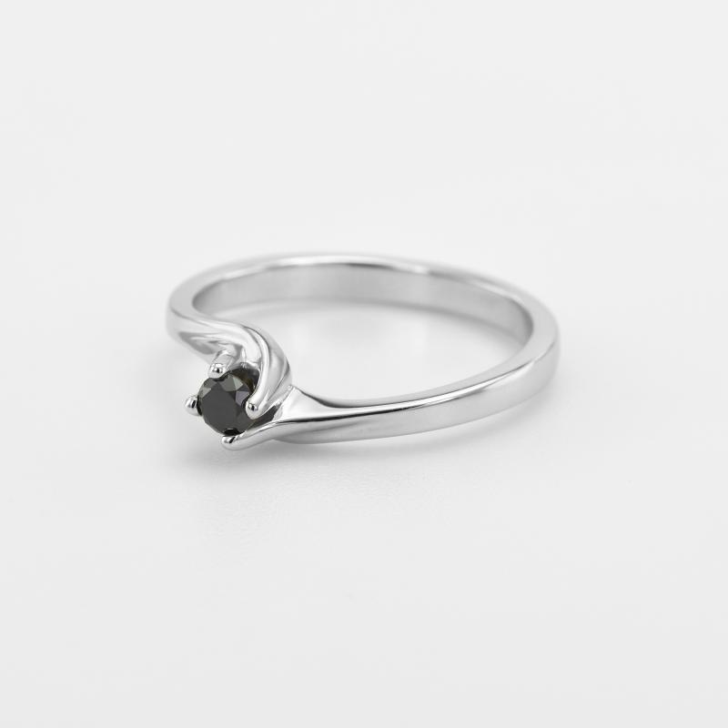 Zlatý zásnubní prsten s diamantem 49858