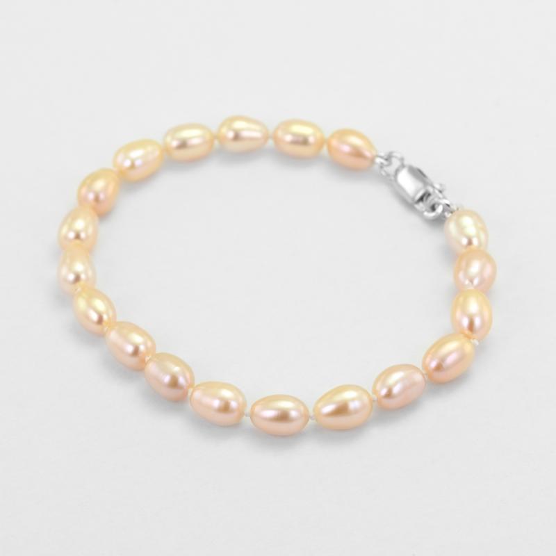 Náramek s broskvovými perlami 50918