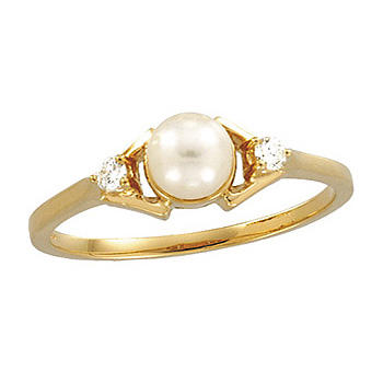 Perlový prsten s diamanty Ubika