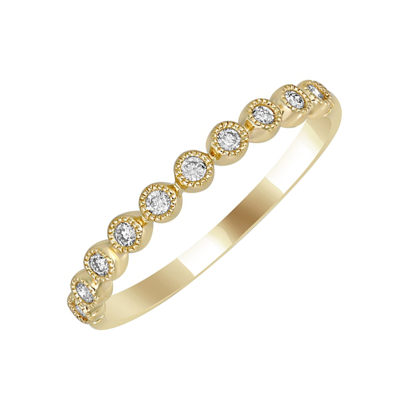 Zlatý prsten s diamanty 59178