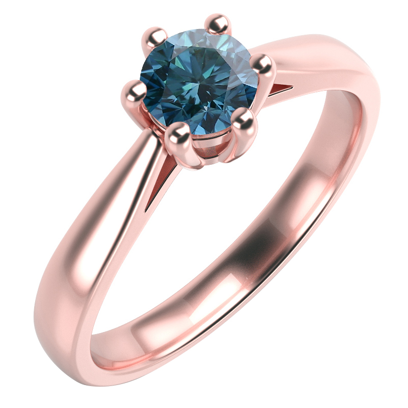 Prsten s modrým diamantom Zalia 59478