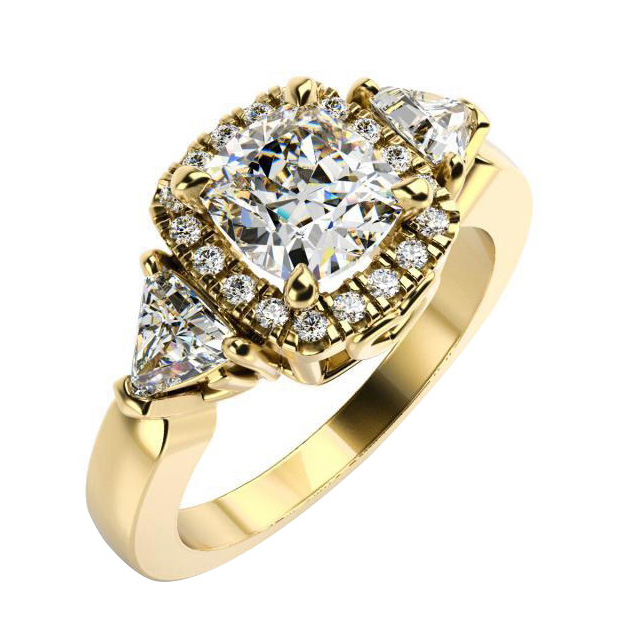 Prsten ze žlutého zlata