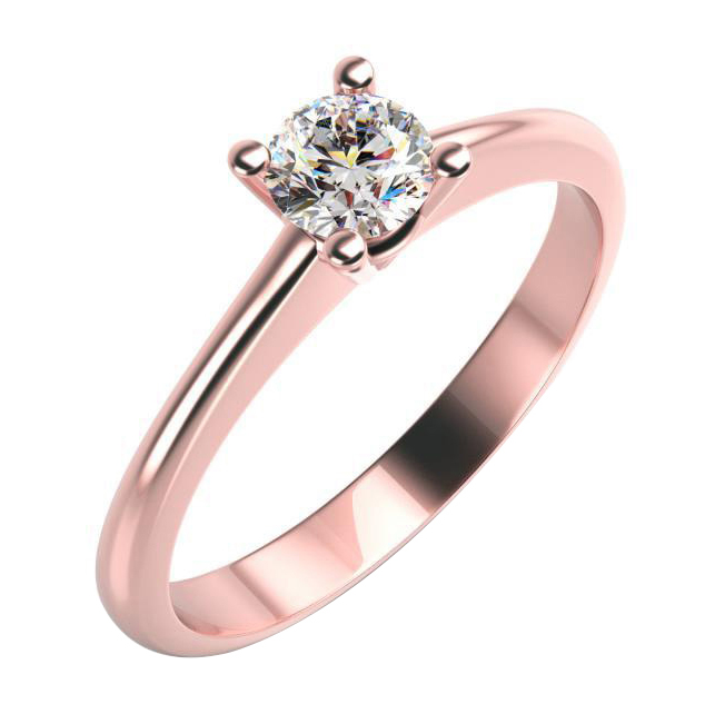 Prsten z růžového zlata Cwane