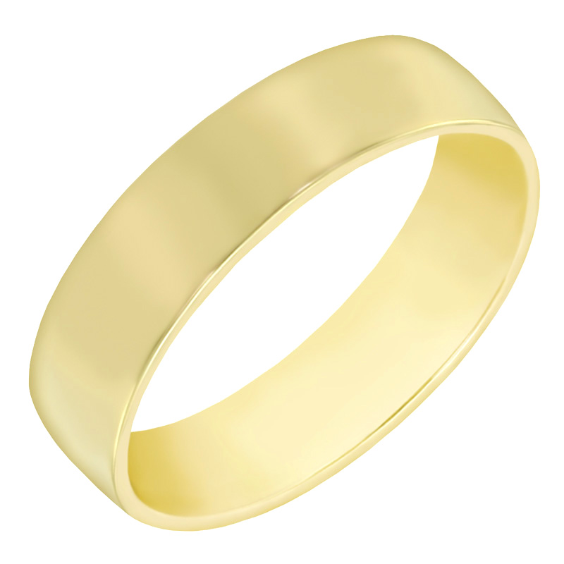 Pánský komfortní zlatý prsten 60808