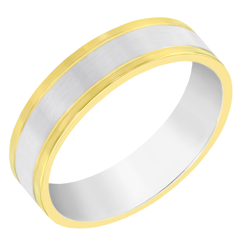 Pánský dvoubarevný prsten 60838
