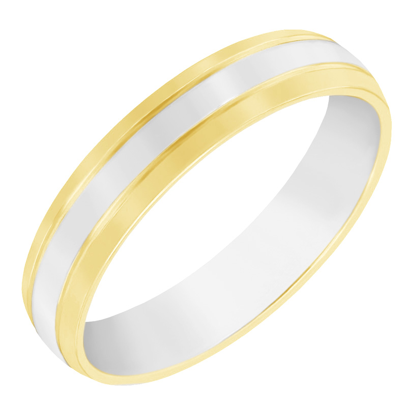 Pánský prsten z kombinovaného zlata 61358