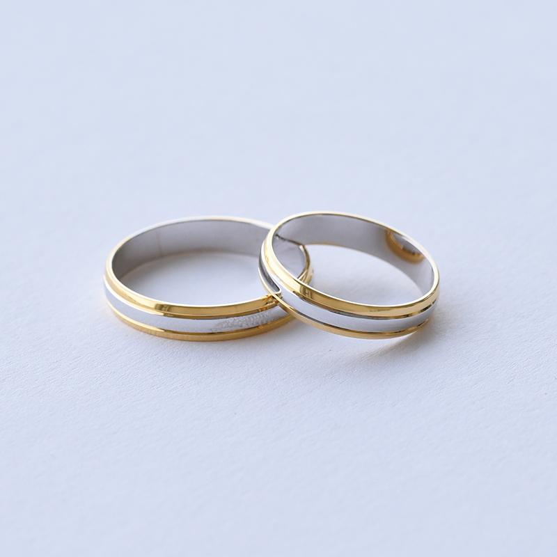 Snubní prsteny z kombinovaného zlata 61488