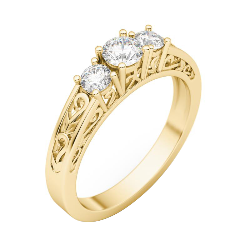 Prsten ze žlutého zlata 66058