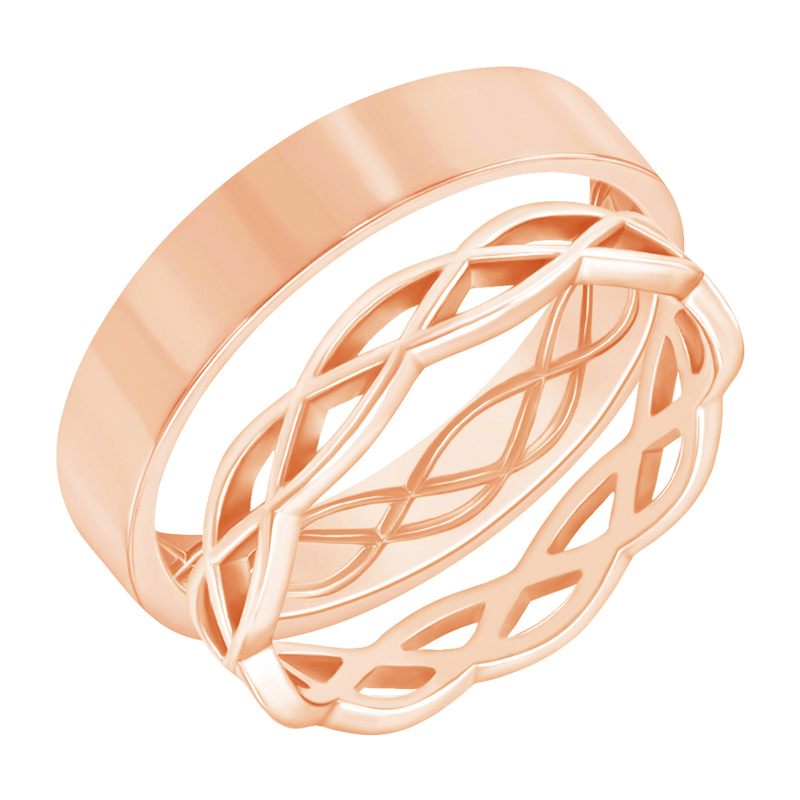 Snubní prsteny z růžového zlata 70768