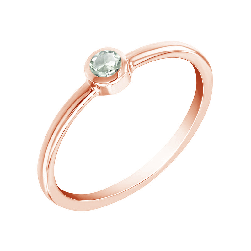 Safírový prsten z růžového zlata 71668