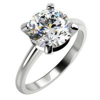 Zásnubní prsten se syntetickým diamantem Niall
