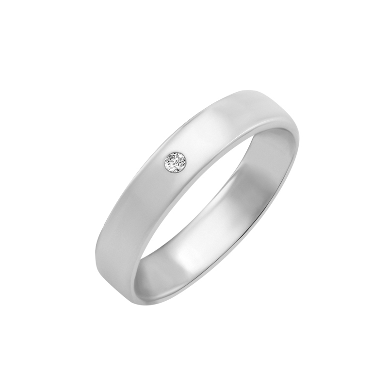 Platinový snubní prsten 76438