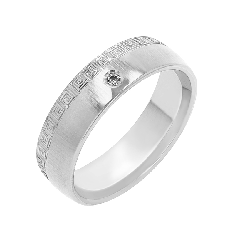 Dámský snubní prsten z bílého zlata 77888