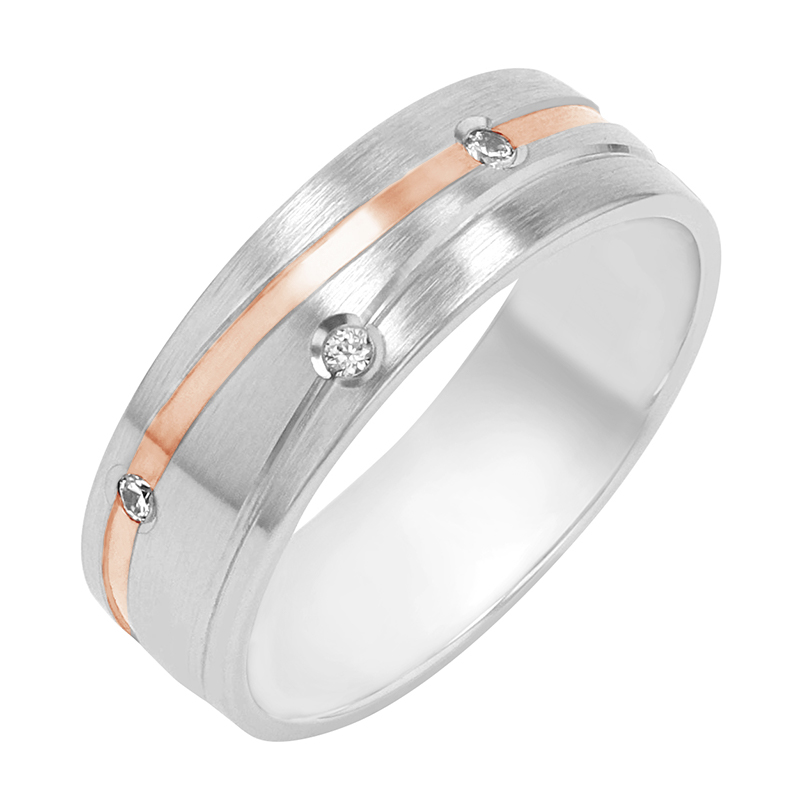 Dámský snubní prsten s diamanty 80458