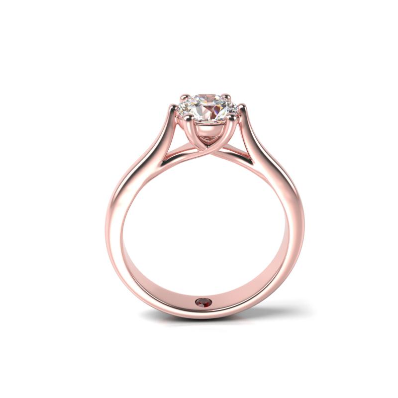 Zlatý prsten s diamantem 90318
