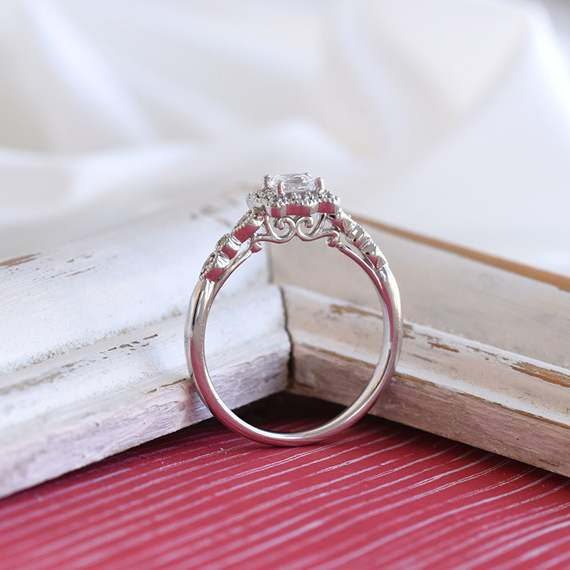 Vintage prsten s diamanty 91548