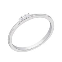 Stříbrný diamantový prsten Nicklas