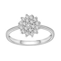 Elegantní prsten s diamanty Janae