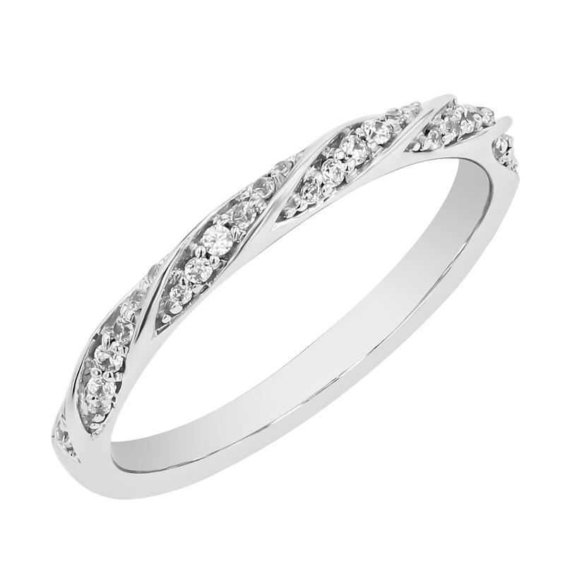 Propletený eternity prsten s diamanty a pánský komfortní prsten Frances 99938